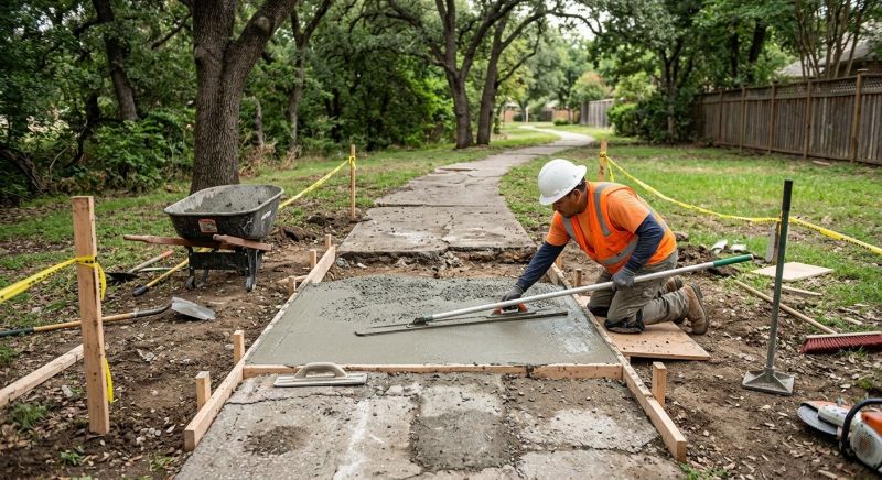 Entryway Concrete Repair in West Des Moines, IA