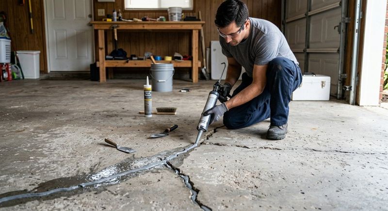 Garage Crack Repair in West Des Moines, IA