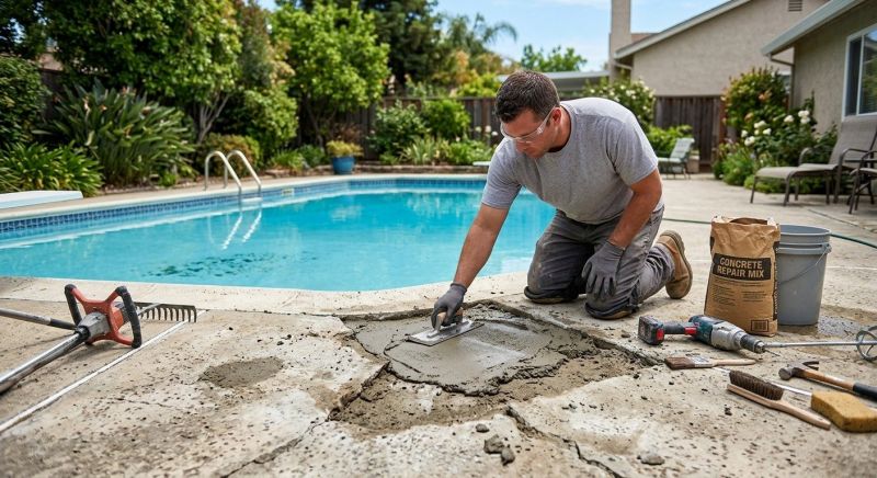 Patio Concrete Repair in West Des Moines, IA