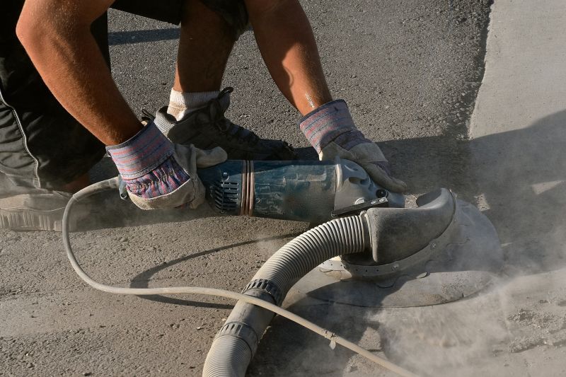 Sidewalk Grinding Equipment in Action